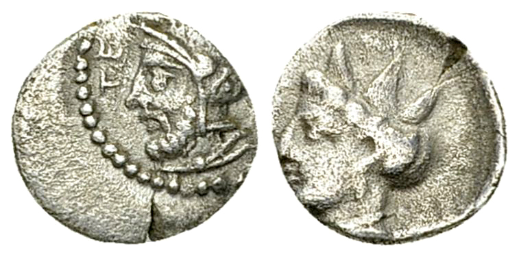 Tarsos AR Obol, c. 4th century BC 

Cilicia, Tarsos. AR Obol (10 mm, 0.68 g), ...