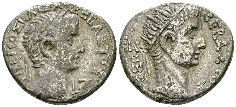 Tiberius with Divus Augustus AR Tetradrachm, Alexandria 

Tiberius (14-37 AD),...