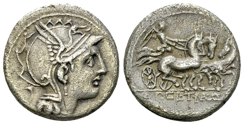 Appius Claudius Pulcher, T. Manlius Mancinus and Q. Urbinius AR Denarius, 111 or...