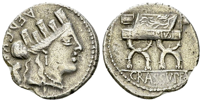 P. Fourius Crassipes AR Denarius, 84 BC 

P. Fourius Crassipes. AR Denarius (1...