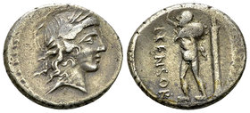 L. Marcius Censorinus AR Denarius, 82 BC 

L. Marcius Censorinus. AR Denarius (16-17 mm, 4.18 g), Rome, 82 BC.
Obv. Laureate head of Apollo to righ...