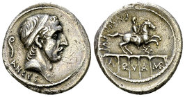 L. Marcius Philippus AR Denarius, 56 BC 

L. Marcius Philippus. AR Denarius (19-20 mm, 3.67 g), Rome, 56 BC.
Obv. Diademed head of Ancus Marcius to...