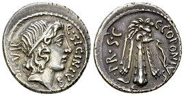 Q. Sicinius and C. Coponius AR Denarius, 49 BC 

Q. Sicinius and C. Coponius. AR Denarius (19-20 mm, 4.04 g), mint moving with Pompeius, 49 BC.
Obv...