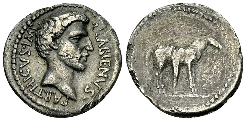 Q. Labienus Parthicus AR Denarius, 40 BC

Q. Labienus Parthicus. AR Denarius (...