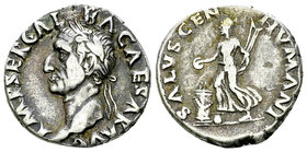 Galba AR Denarius, Salus reverse 

Galba (68-69 AD). AR Denarius (17-18 mm, 3.50 g), Rome, July 68 to January 69 AD. 
Obv. IMP SER GALBA CAESAR AVG...