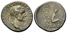Vespasianus AR Denarius, Iudaea reverse 

Vespasianus (69-79 AD). AR Denarius (17-18 mm, 3.37 g), Rome, 69-70.
Obv. IMP CAESAR VESPASIANVS AVG, Lau...