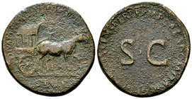 Diva Julia Titi AE Sestertius, Carpentum 

Domitianus (81-96 AD), for Julia Titi (+91). AE Sestertius (33-34 mm, 22.24 g), Rome, 90-91 AD. 
Obv. DI...
