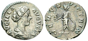 Lucilla AR Denarius, Venus Victrix reverse 

Marcus Aurelius (161-180 AD) for Lucilla. AR Denarius (17-19 mm, 2.86 g), Rome, 163-180.
Obv. LVCILLA ...