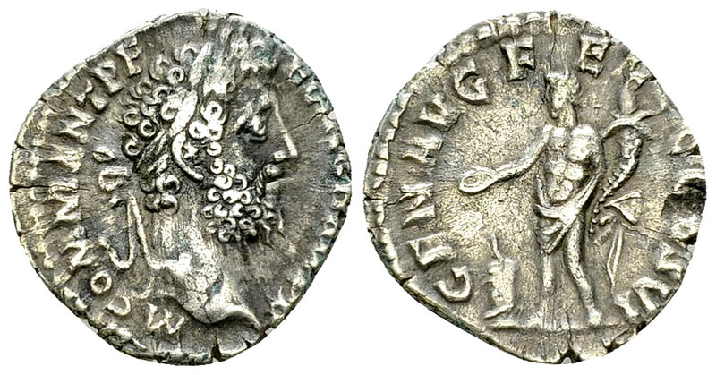 Commodus AR Denarius, Genius reverse 

Commodus (177-192 AD). AR Denarius (18-...