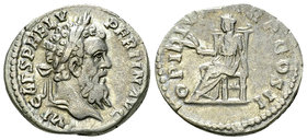 Pertinax AR Denarius, Ops reverse 

Pertinax (193 AD). AR Denarius (17-19 mm, 3.30 g), Rome.
Obv. IMP CAES P HELV PERTIN AVG, Laureate head to righ...