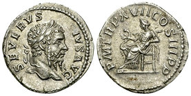 Septimius Severus AR Denarius, Salus reverse 

Septimius Severus (193-211 AD). AR Denarius (19 mm, 3.21 g), Rome, 209.
Obv. SEVERVS PIVS AVG, Laure...
