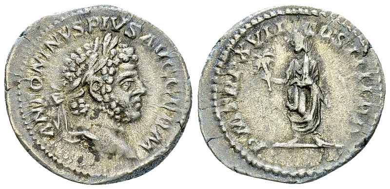 Caracalla AR Denarius, Genius Senatus reverse 

Caracalla (198-217 AR). AR Den...