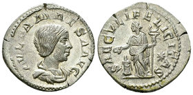 Iulia Maesa AR Denarius, Felicitas reverse 

Elagabalus (218-222 AD) for Iulia Maesa (died 224). AR Denarius (20 mm, 3.23 g), Rome, 221/222.
Obv. I...