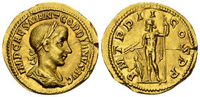 Gordianus III Pius Aureus, Jupiter reverse

Gordianus III Pius (238-244 AD). AV Aureus (), Rome, 239.
Obv. IMP CAES M ANT GORDIANVS AVG, Laureate, ...