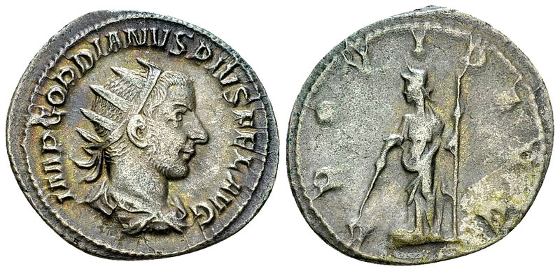 Gordian III Pius AR Denarius, Providentia reverse 

Gordian III Pius (238-244 ...