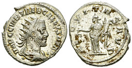 Trebonianus Gallus AR Antoninianus, Aequitas reverse 

Trebonianus Gallus (251-253 AD). AR Antoninianus (20-22 mm, 3.92 g), Antioch.
Obv. IMP C C V...