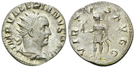 Valerianus I AR Antoninianus, Virtus reverse 

Valerianus I (253-260 AR). AR Antoninianus (20 mm, 2.79 g), Viminacius, c. 253/254 AD.
Obv. IMP VALE...