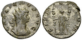 Gallienus silvered AE Antoninianus, Fides reverse 

Gallienus (253-268 AD). Silvered AE Antoninianus (19-20 mm, 3.37 g), Rome.
Obv. GALLIENVS AVG, ...