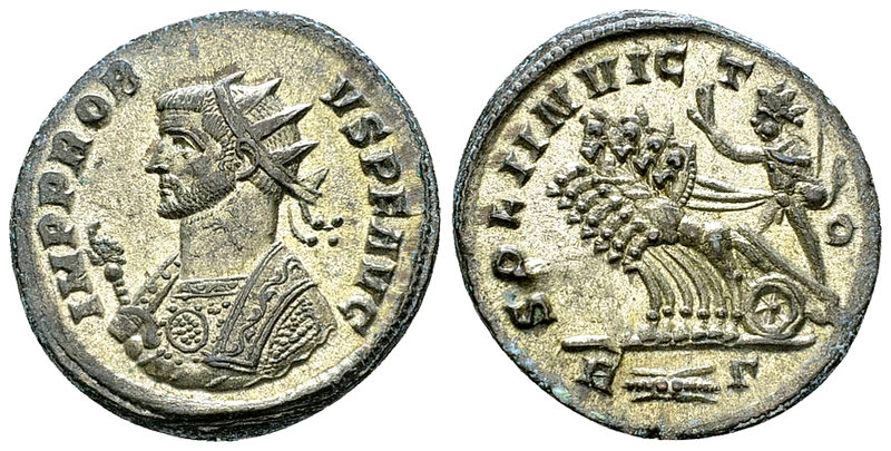 Probus silvered AE Antoninianus, Sol in quadriga reverse 

Probus (276-282 AD)...