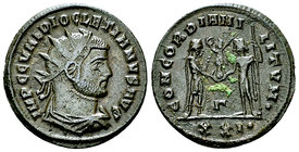 Diocletianus AE Antoninianus, Cyzicus 

Diocletianus (284-305 AD). AE Antoninianus (21 mm, 4.05 g), Cyzicus, 290.
Obv. IMP C C VAL DIOCLETIANVS AVG...