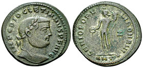 Diocletianus AE Nummus, Genius reverse 

Diocletianus (284-305 AD). AE Nummus (26-27 mm, 9.22 g), Antioch, 302-303 AD.
Obv. IMP C DIOCLETIANVS P F ...