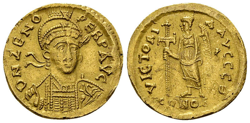 Zeno AV Solidus, Constantinople 

Zeno, second reign (476-491 AD). AV Solidus ...