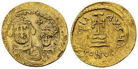 Heraclius, with Heraclius Constantinus AV Solidus 

Heraclius, with Heraclius Constantinus (610-641). AV Solidus (20 mm, 4.45 g), Constantinople, 61...