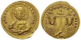 Basil II Bulgaroktonos, with Constantine VIII AV Histamenon 

Basil II Bulgaroktonos, with Constantine VIII (976-1025 AD). AV Histamenon (26 mm, 4.4...