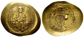 Constantine X Ducas AV Histamenon, Constantinople 

Constantinus X Ducas (1059-1067 AD). AV Histamenon (24-29mm, 4.40 g), Constantinople, c. 1062-10...