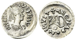 Gepids AR 1/4 Siliqua 

The Gepids. Uncertain ruler. In the name of Anastasius (491-518 AD). AR Quarter siliqua (13-14 mm, 0.61 g), Sirmium c. 518-5...