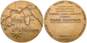Cannes, AE Medaille s.d., Yacht Club 

France, Cannes. Yacht Club de la Côte d'Azur. AE Medaille s.d. (68 mm, 126.60 g), Grand raid motonautique int...