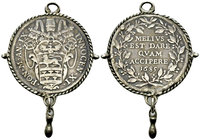 Innocentius XI. AR Testone 1685 

Papal States. Innocentius XI. (1676-1689). AR Testone 1685 (39-53 mm, 10.47 g, set in pendant) 
Munt. 91. 

Rar...