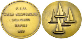 Napoli AE Medal 1965, Federazione Italiana Vela 

Italia, Napoli. AE Medal 1965 (57-60 mm, 95.92 g), F.I.V. (Federazione Italiana Vela) World Champi...
