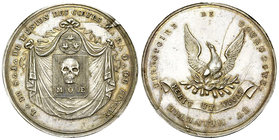 Genf, AR Medaille o.J., Freimaurer 

Schweiz, Genf/Genève. Freimaurer, Orient de Genève, Loge de l´Union de Coeurs. AR Medaille o.J. (nach 1815) (32...