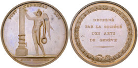 Genf, AE Medaille o.J., Société des arts 

Schweiz, Genf /Genève. AE Medaille o.J. (48 mm, 50.35 g). Preismedaille der Société des arts de Genève.
...