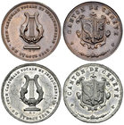 Genf, Lot von 2 Medaillen 1862, Fête cantonale 

Schweiz, Genf/Genève. Lot von zwei (2) (AE und WM) Medaillen 1862 (29 mm, 10.10 g und 13.50 g), Fêt...