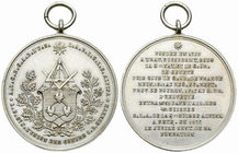 Genf, WM Medaille/Abzeichen 1870, Freimaurer 

Schweiz, Genf, Stadt. Freimaurer, Orient de Genève, Loge de l´Union de Coeurs. WM&nbsp; 1870 (38 mm, ...
