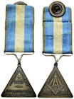 Genf, AR Medaille/Abzeichen 1873, Freimaurer 

Schweiz, Genf/Genève. Freimaurer, Orient de Genève, Loge de la Fidelité et Prudance. AR Medaille/Abze...