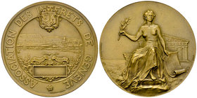 Genf, AE Medaille o.J., Concours de façade 

Schweiz, Genf /Genève. AE MEdaille o.J. (50 mm, 54.78 g), Concours de façades de l'Association des inté...