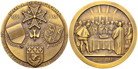 Genf, AE Medaille 1959, 400-jähriges Jubiläum der reformierten Kirchen 

Schweiz, Genf/Genève. AE Medaille 1959 (60 mm, 91.80 g), 4 e jubilé séculai...