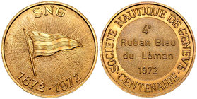Genf, AE Medaille 1972, Société Nautique de Genève 

Schweiz, Genf. AE Medaille 1972 (40 mm, 27.50 g), der Société Nautique de Genève auf die 100-Ja...