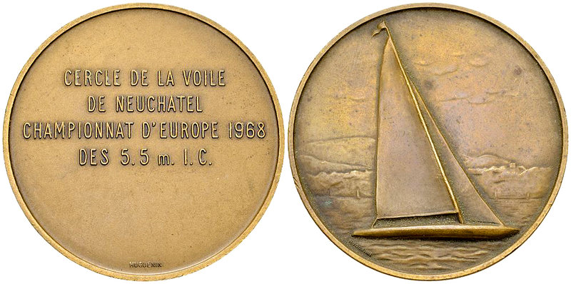 Neuenburg, AE Medaille 1968, Cercle de la voile 

Schweiz, Neuenburg/Neuchâtel...
