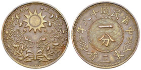 Manchuria CU Cent 1929 

China. Manchurian Provinces. CU Cent year 18 (1929) (5.53).
KM Y434.

Extremely fine.