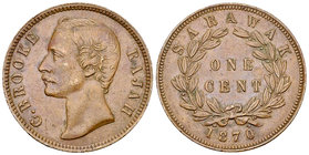 Sarawak CU Cent 1870 

Sarawak. Charles Brooke, Rajah (1868-1917). CU Cent 1870 (9.00 g).
KM 6.

Extremely fine.