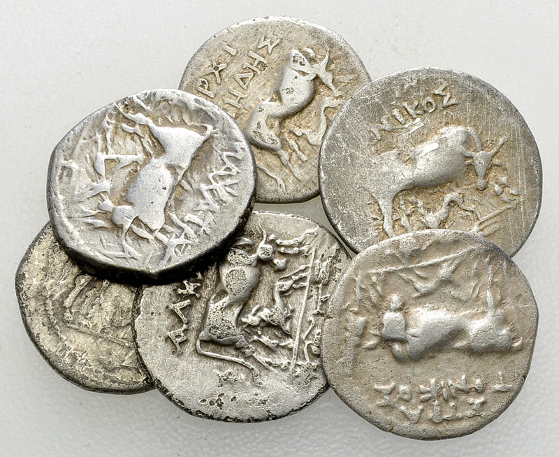 Lot of 6 AR Drachms 

Illyria, Dyrrhachium. Lot of 6 (six) AR Drachms.

Most...