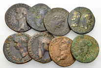 Lot of 8 Roman imperial middle bronzes 

Lot of 8 (eight) Roman imperial middle bronzes, including Augustus, Claudius, and Germanicus.

Fine/very ...