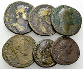 Lot of 6 Roman imperial AE coins 

Lot of 6 (six) Roman imperial AE coins: 4 Sestertii, and 2 Dupondii.

Fine to very fine. (6)

Lot sold as is,...