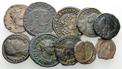 Lot of 10 Roman imperial and Byzantine AE coins 

Lot of 10 (ten) Roman imperial and Byzantine AE coins.

Fine/very fine. (10)

Lot sold as is, ...