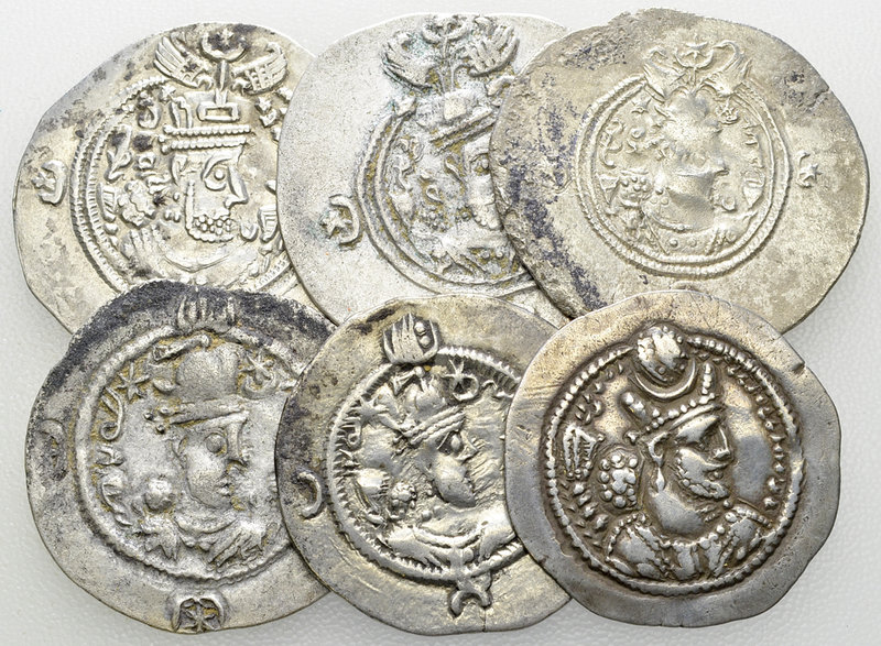 Lot of 6 Sasanian AR Drachms 

Sasanian Empire. Lot of 6 (six) AR Drachms.

...