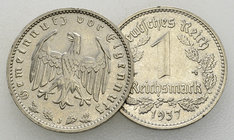 Deutschland, Lot von 2 NI Reichsmark 

Deutschland, Deutsches Reich. Lot von 2 (zwei) NI 1 Reichsmark:

1935 J, selten.
1937 F

Vorzüglich. (2)...